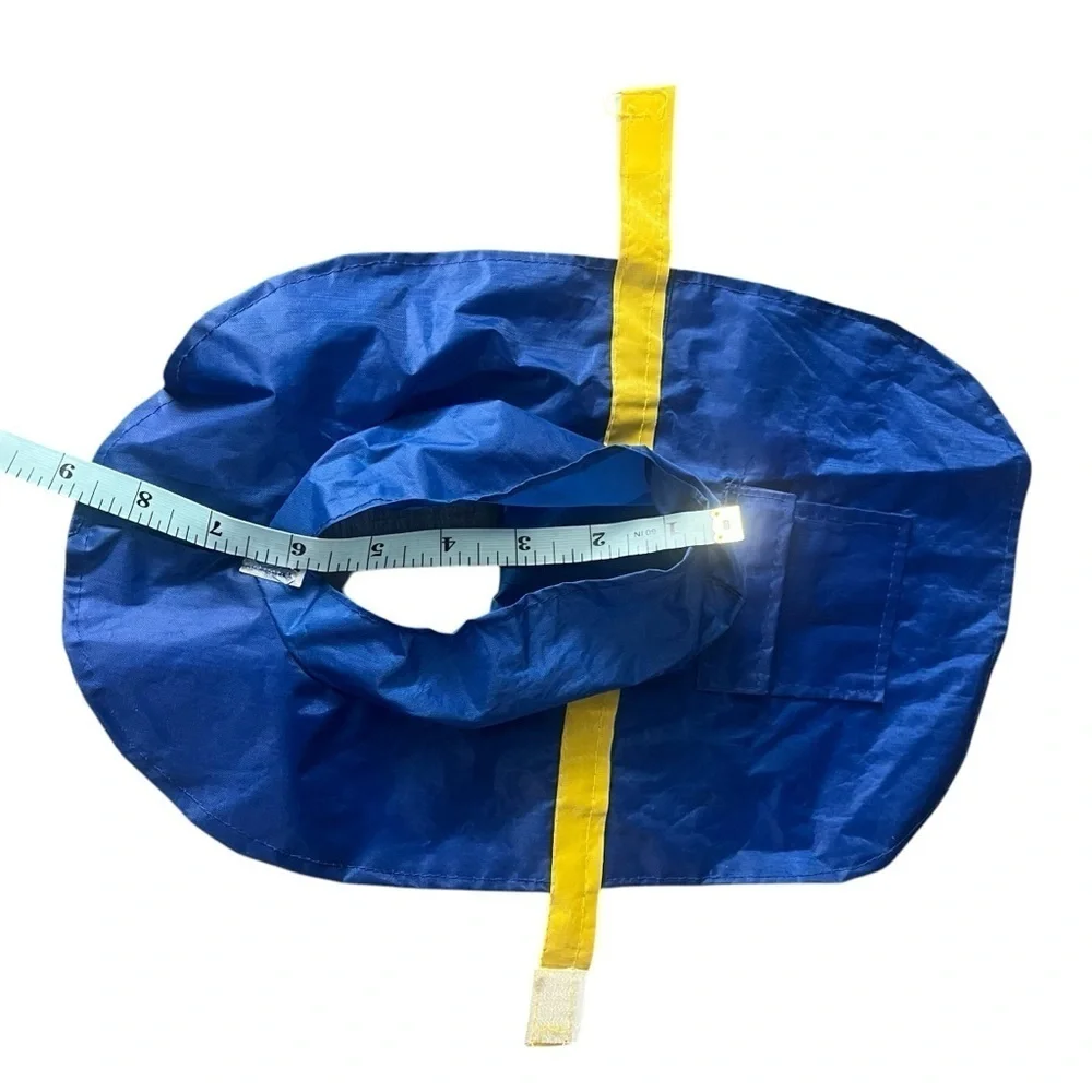 New! Pet Paw Blue and Yellow Pet Hooded Cape Raincoat XS